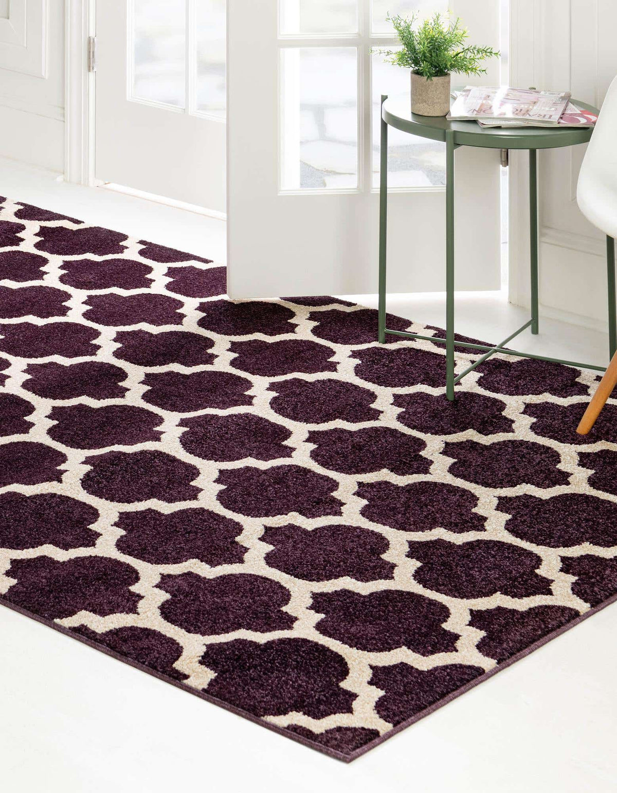 Rechteck Teppich Trellis in Lila von Hadorn™ - Lifestyle Image