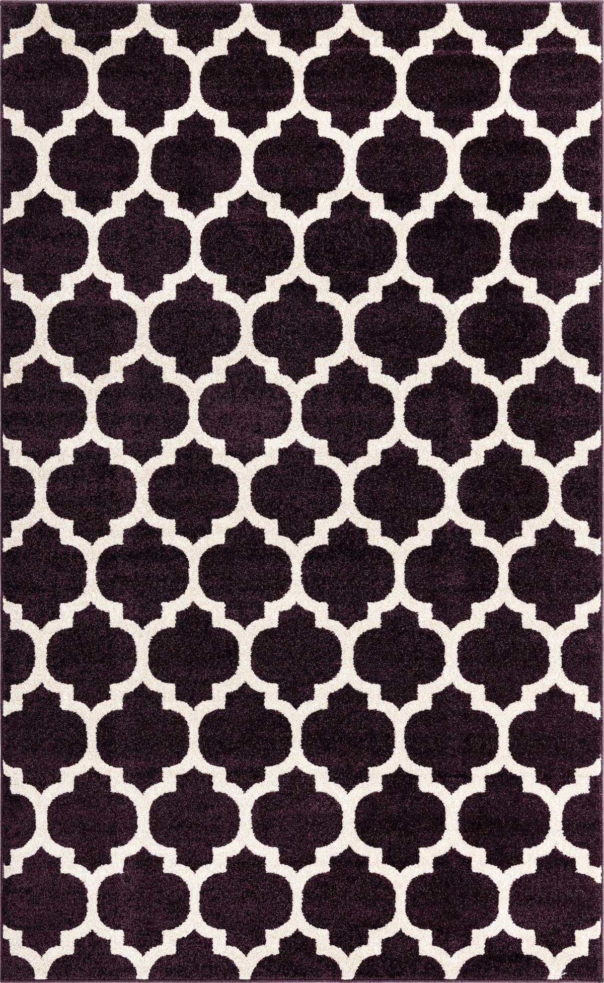 Rechteck Teppich Trellis in Lila von Hadorn™ - Lifestyle Image