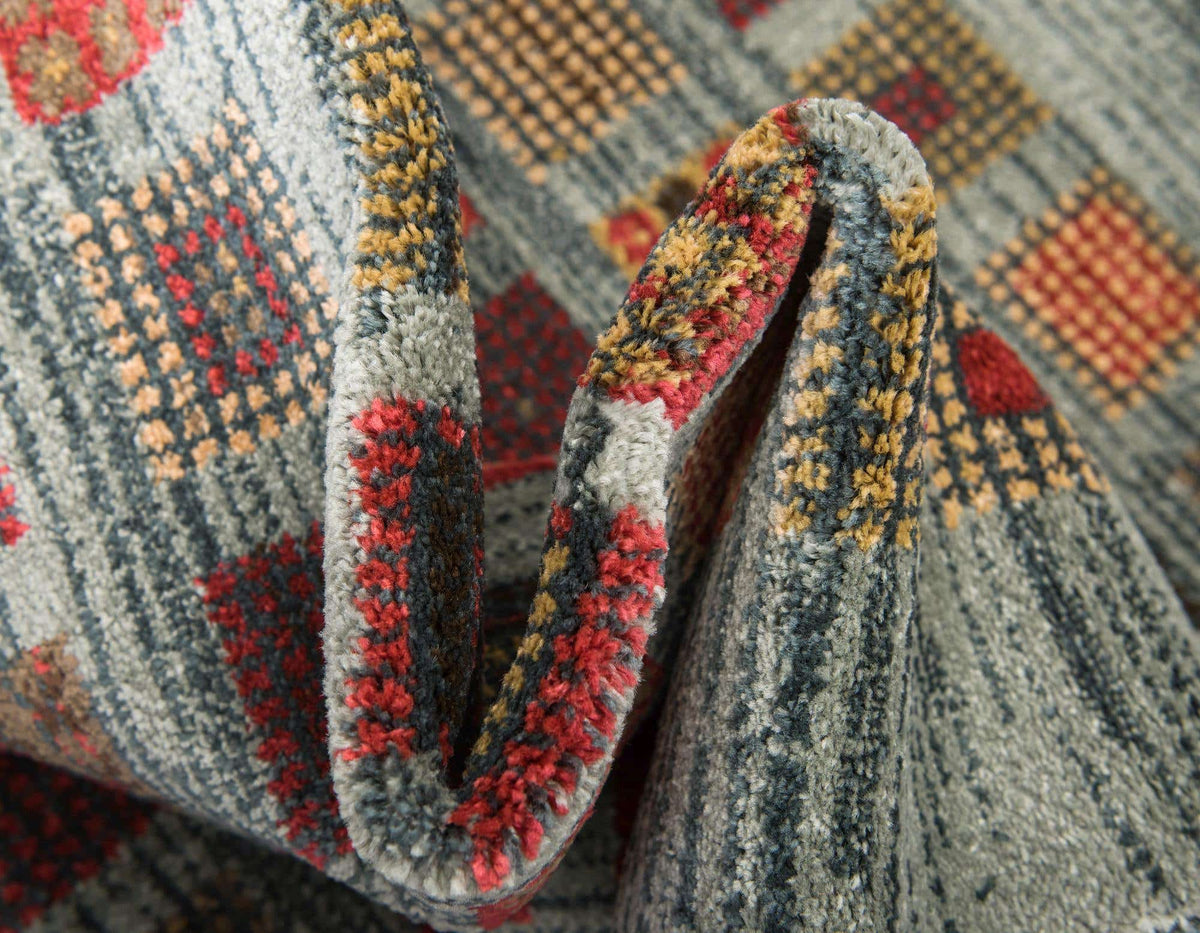 Rechteck Teppich Kashkuli Gabbeh in Blau von Hadorn™ - Lifestyle Image