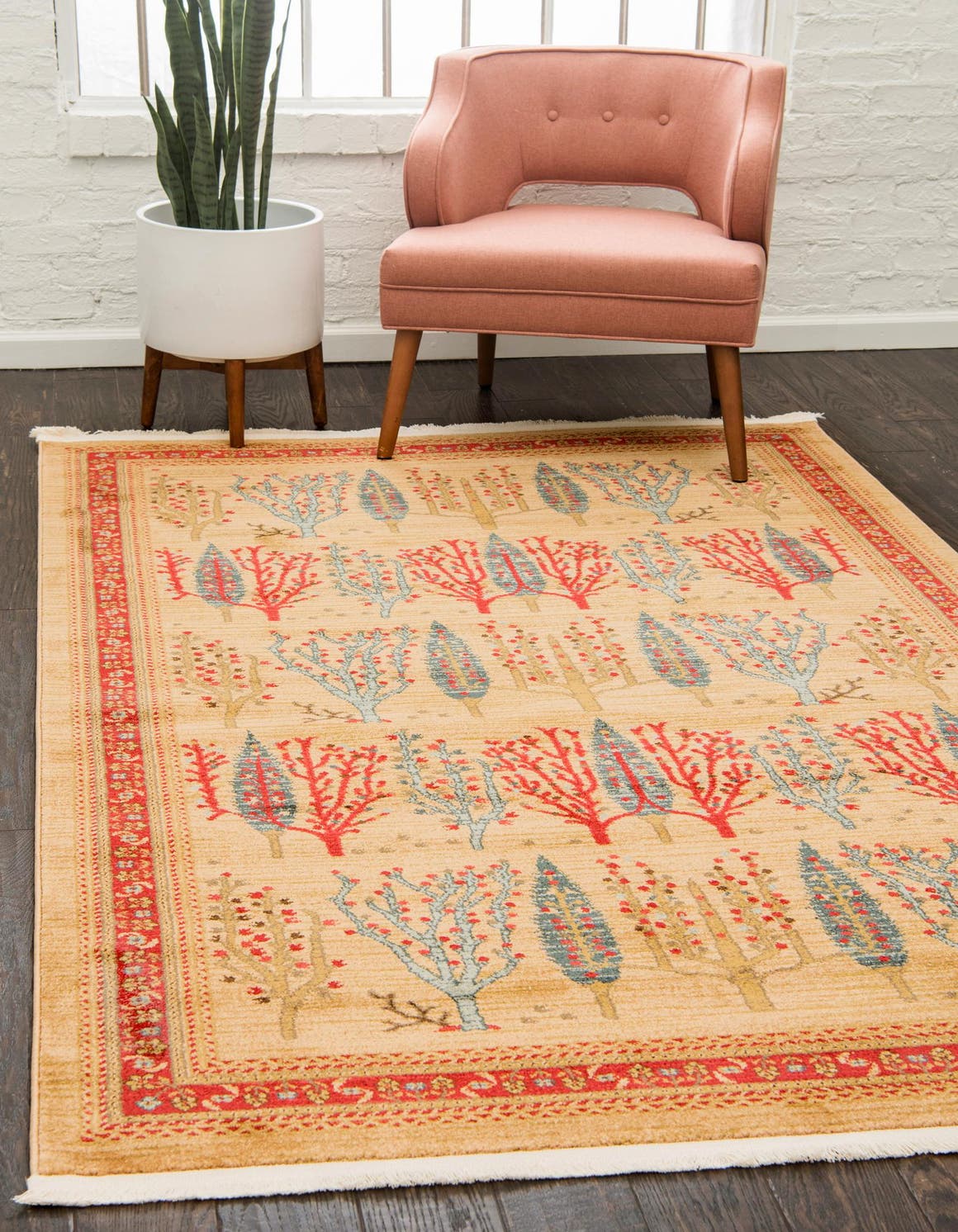 Rechteck Teppich Kashkuli Gabbeh in Braun von Hadorn™ - Lifestyle Image