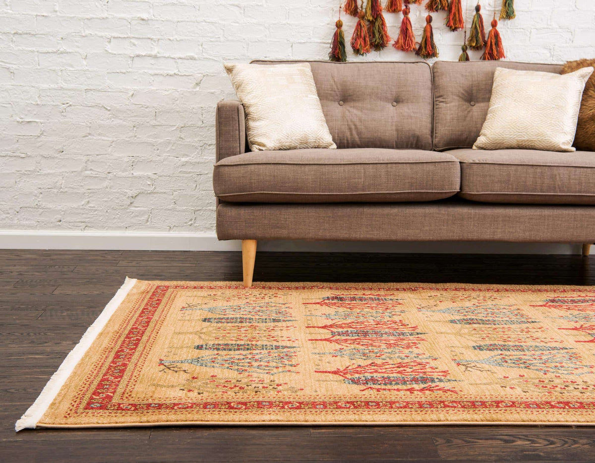 Rechteck Teppich Kashkuli Gabbeh in Braun von Hadorn™ - Lifestyle Image