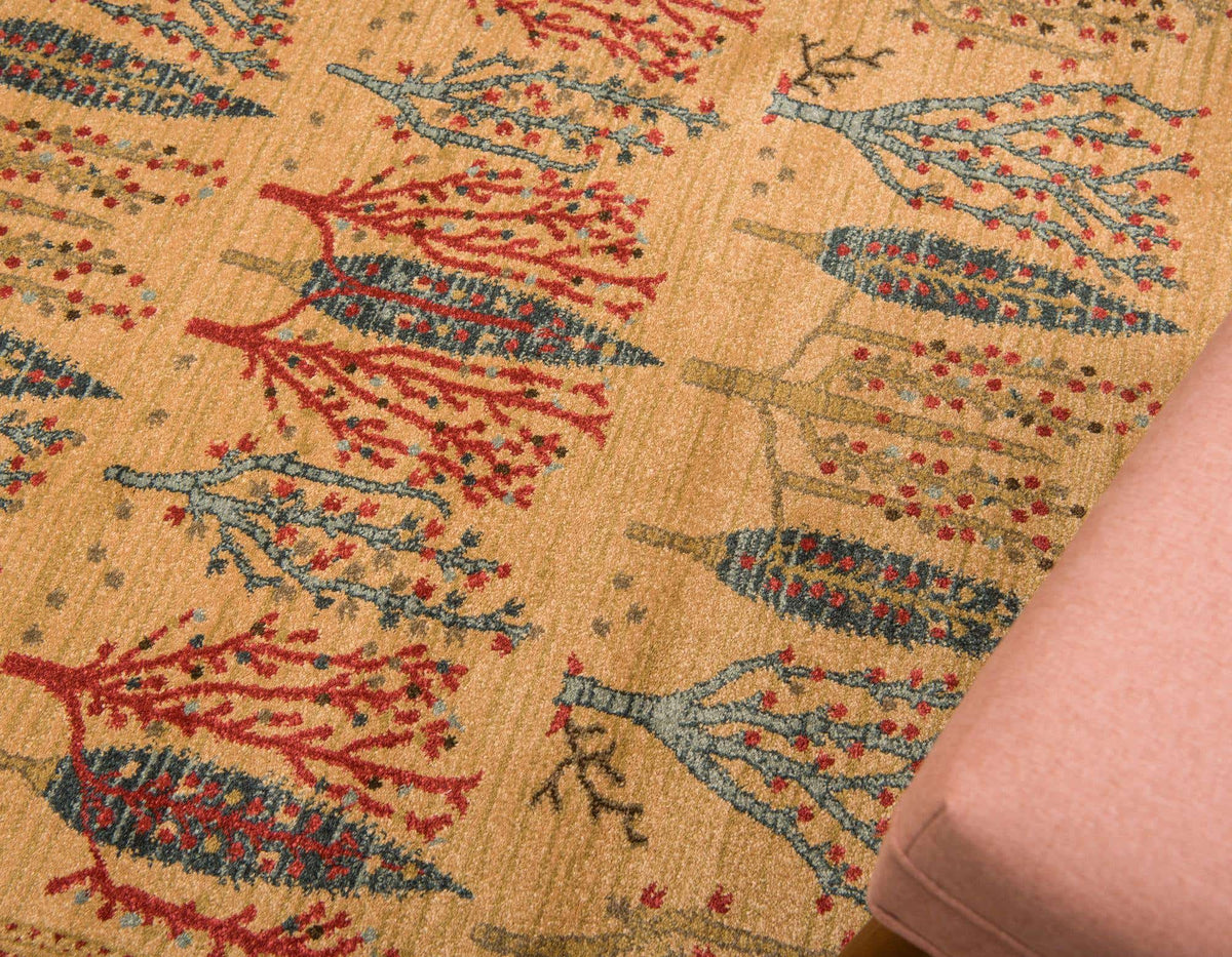 Rechteck Teppich Kashkuli Gabbeh in Braun von Hadorn™ - Lifestyle Image