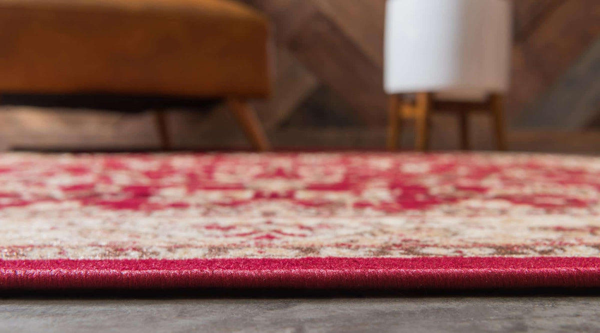 Rechteck Teppich Kashan Design in Rot von Hadorn™ - Lifestyle Image