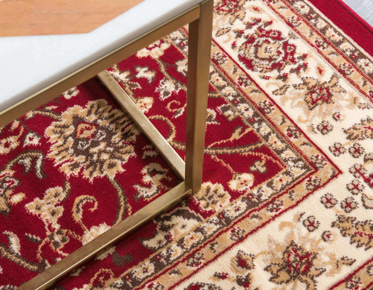 Rechteck Teppich Kashan Design in Rot von Hadorn™ - Lifestyle Image