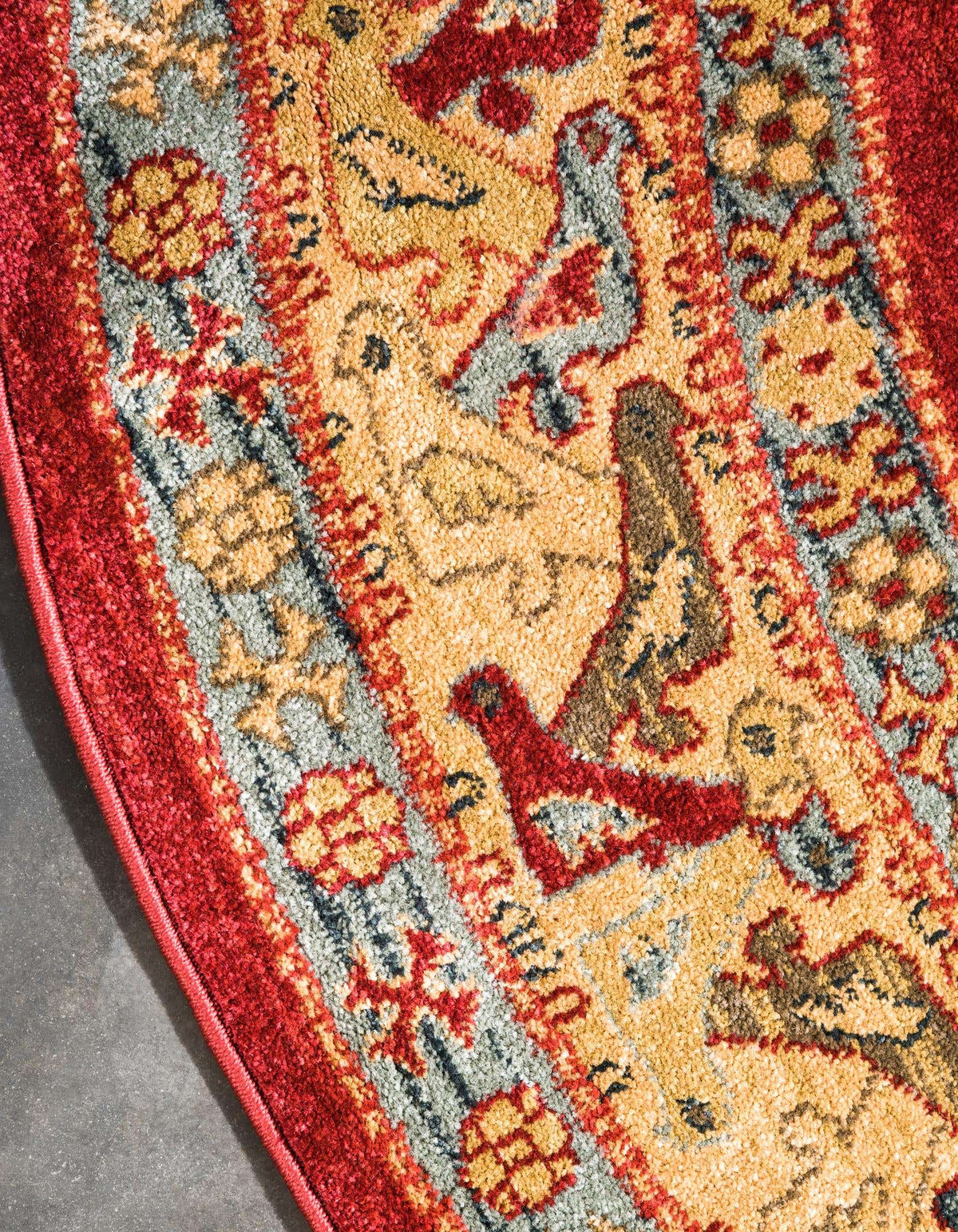 Rund Teppich Serapi in Rot von Hadorn™ - Lifestyle Image