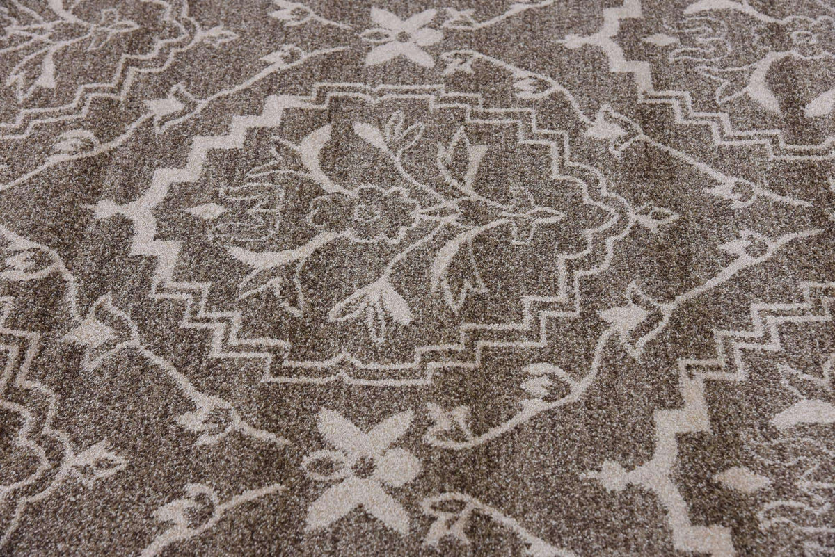 Rechteck Teppich Damask in Hellbraun von Hadorn™ - Lifestyle Image