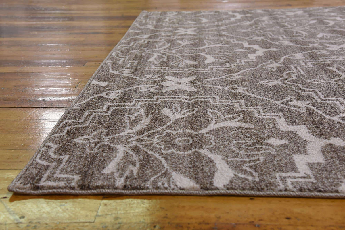 Rechteck Teppich Damask in Hellbraun von Hadorn™ - Lifestyle Image