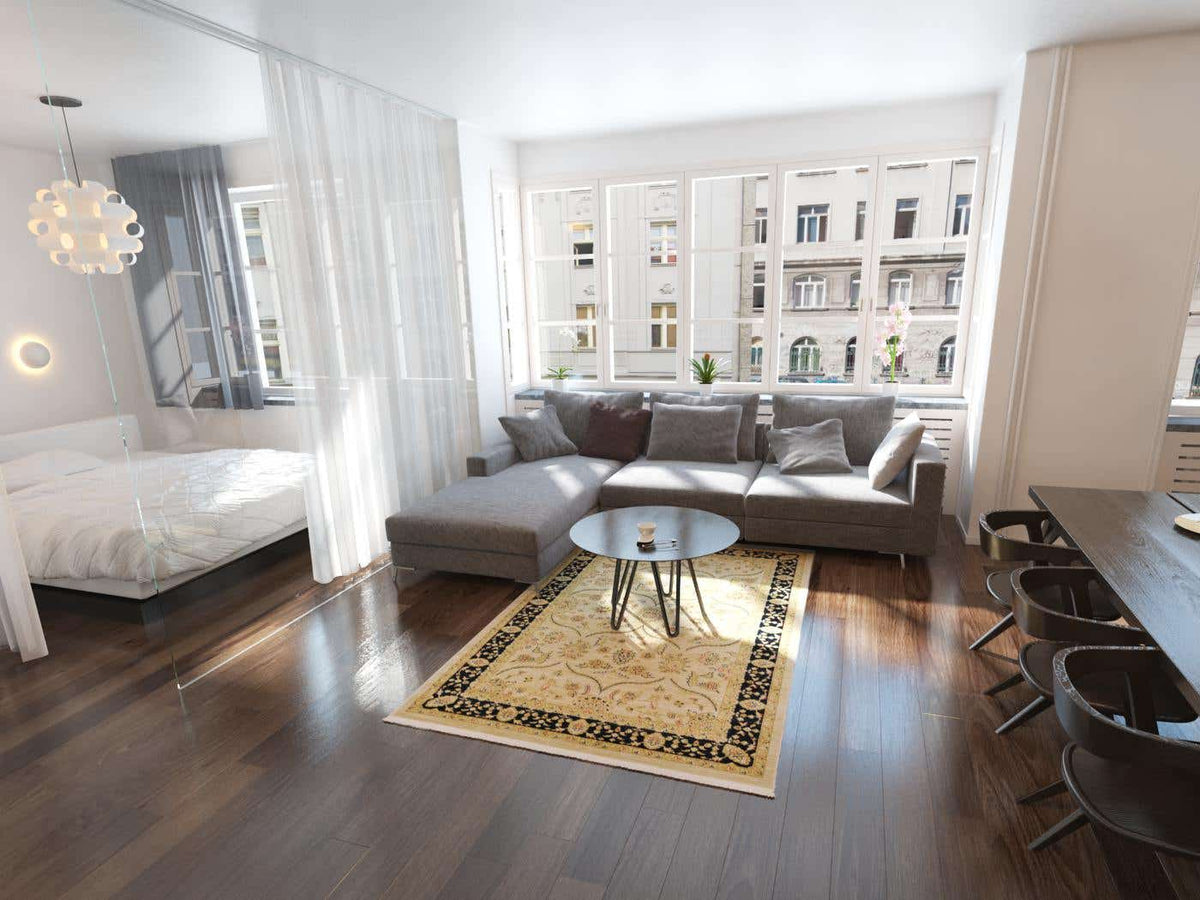 Rechteck Teppich Kensington in Beige von Hadorn™ - Lifestyle Image