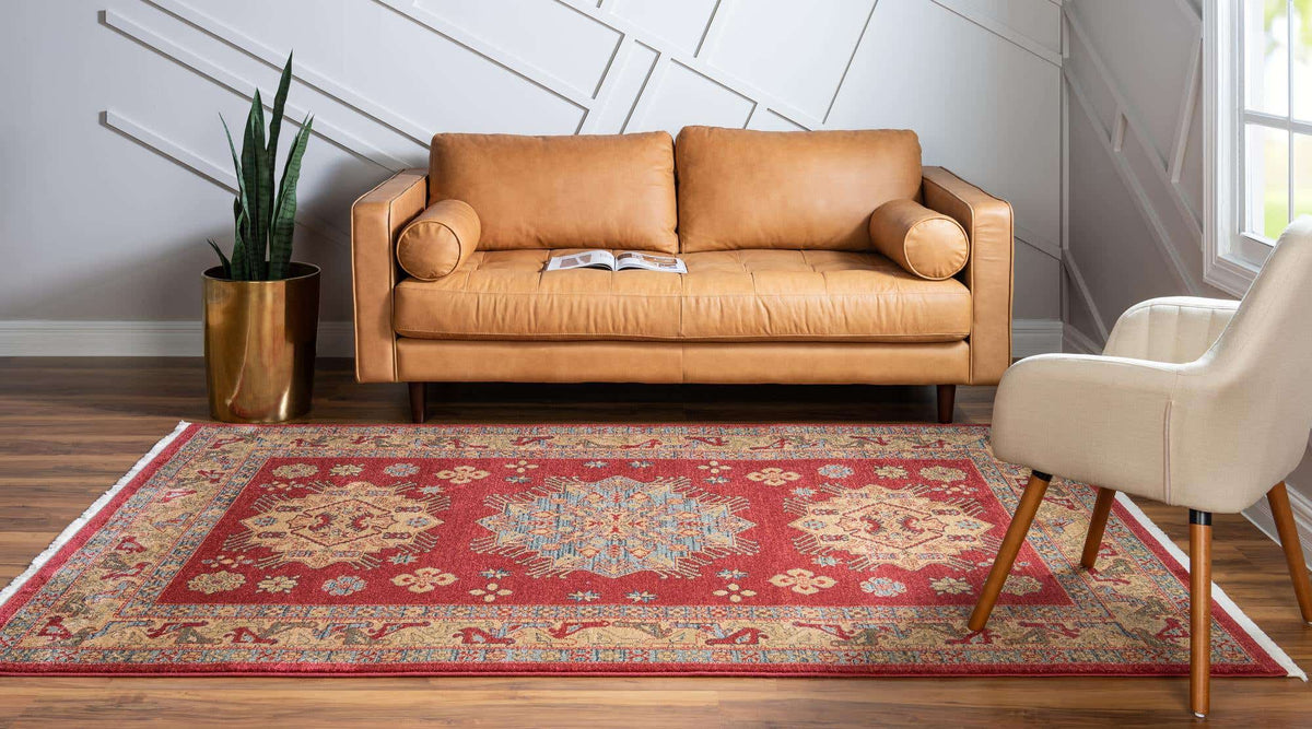 Rechteck Teppich Serapi in Rot von Hadorn™ - Lifestyle Image