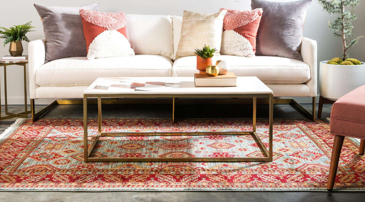 Rechteck Teppich Serapi in Hellblau von Hadorn™ - Lifestyle Image