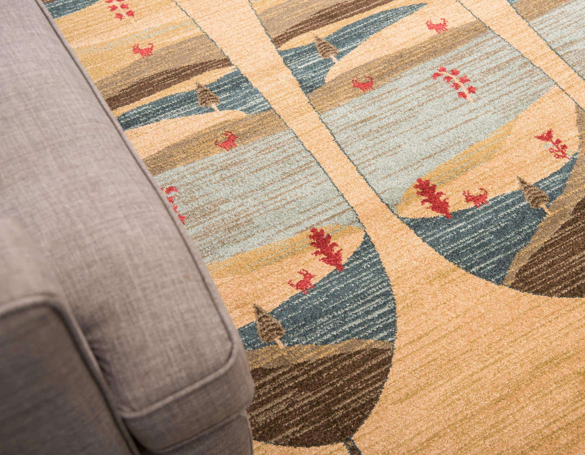 Rechteck Teppich Kashkuli Gabbeh in Braun von Hadorn™ - Lifestyle Image
