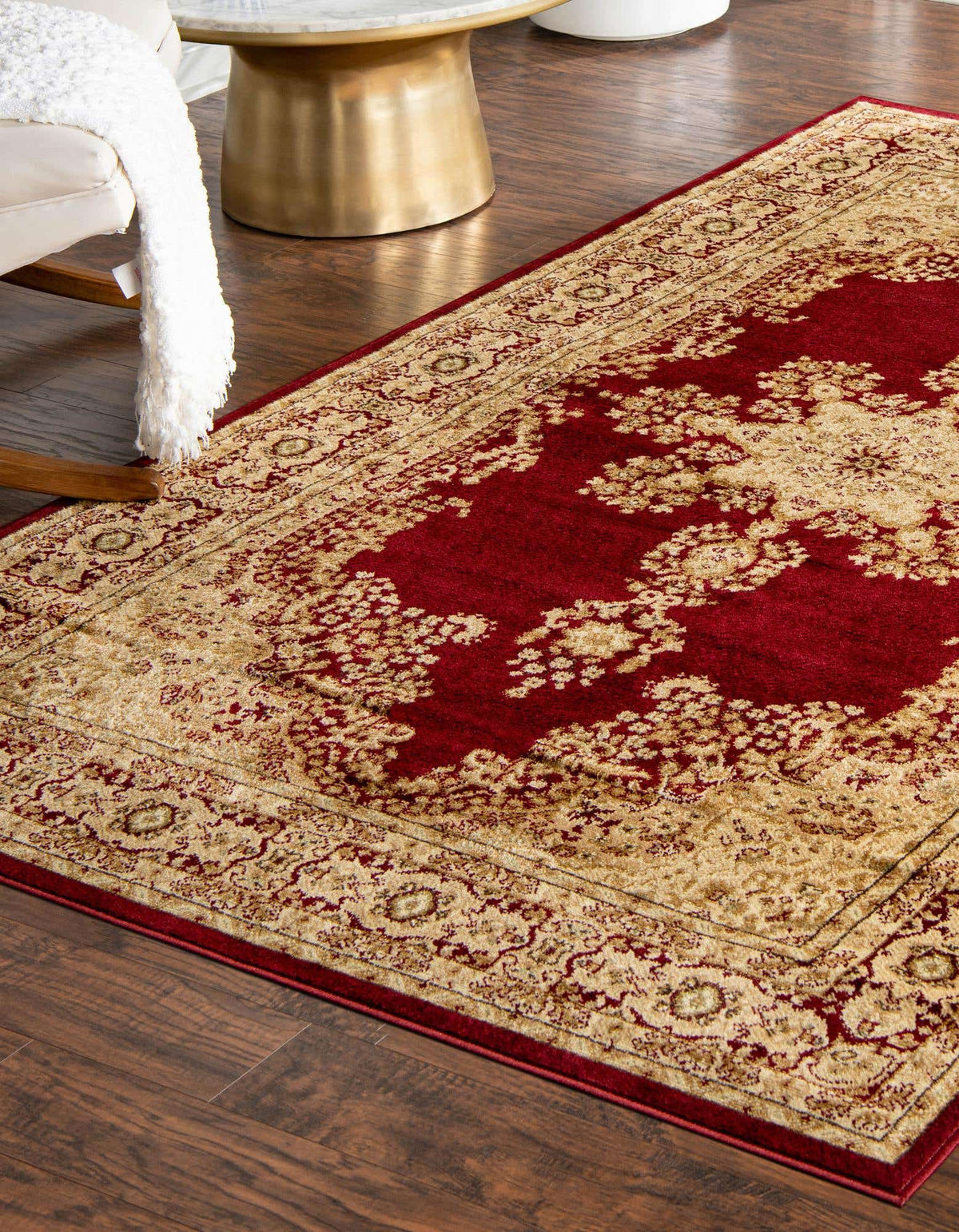 Rechteck Teppich Classic Aubusson in Rot von Hadorn™ - Lifestyle Image