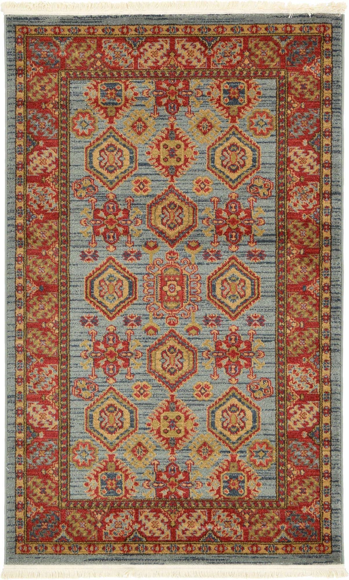 Rechteck Teppich Serapi in Hellblau von Hadorn™ - Lifestyle Image