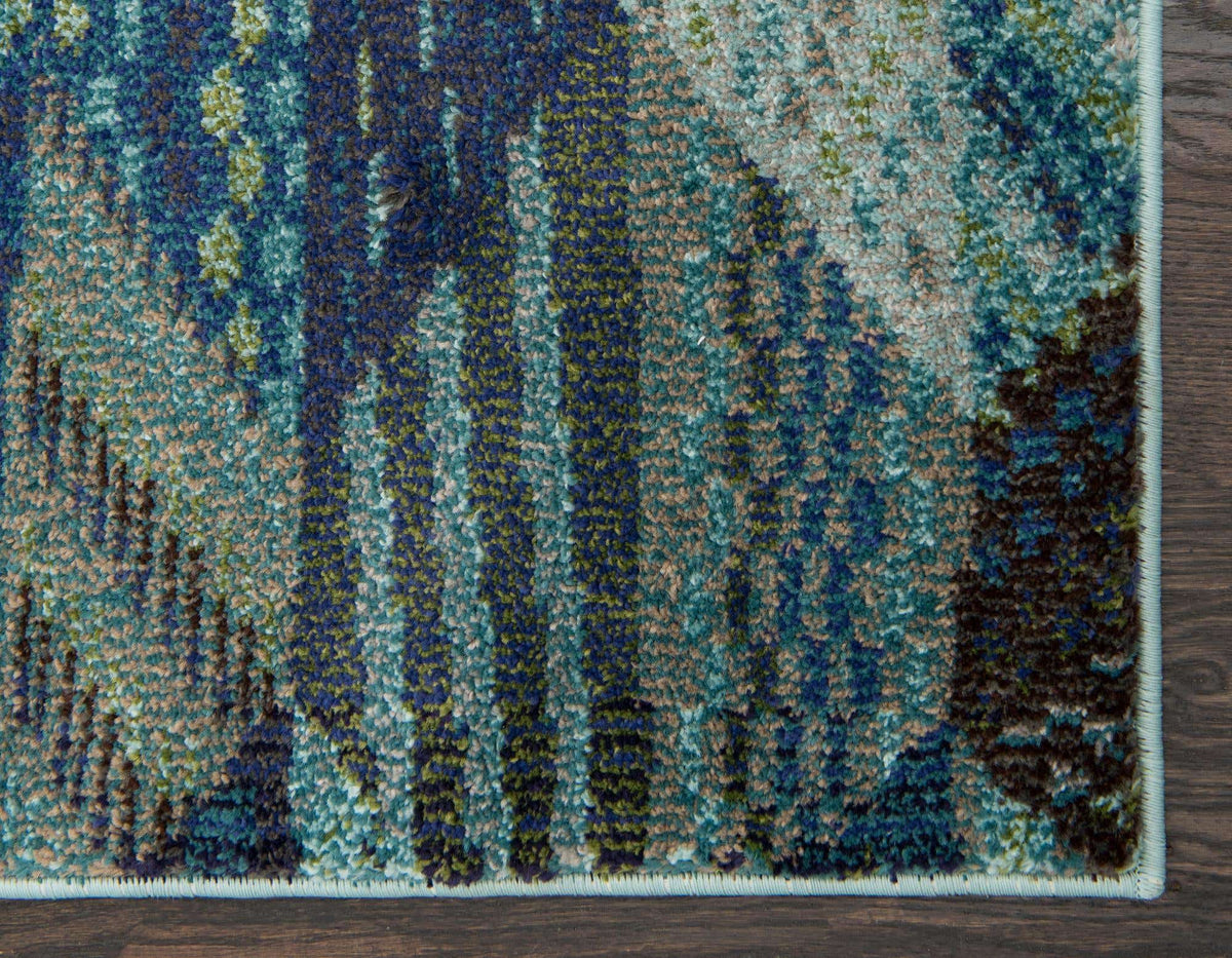 Rechteck Teppich Santa Fe in Blau von Hadorn™ - Lifestyle Image