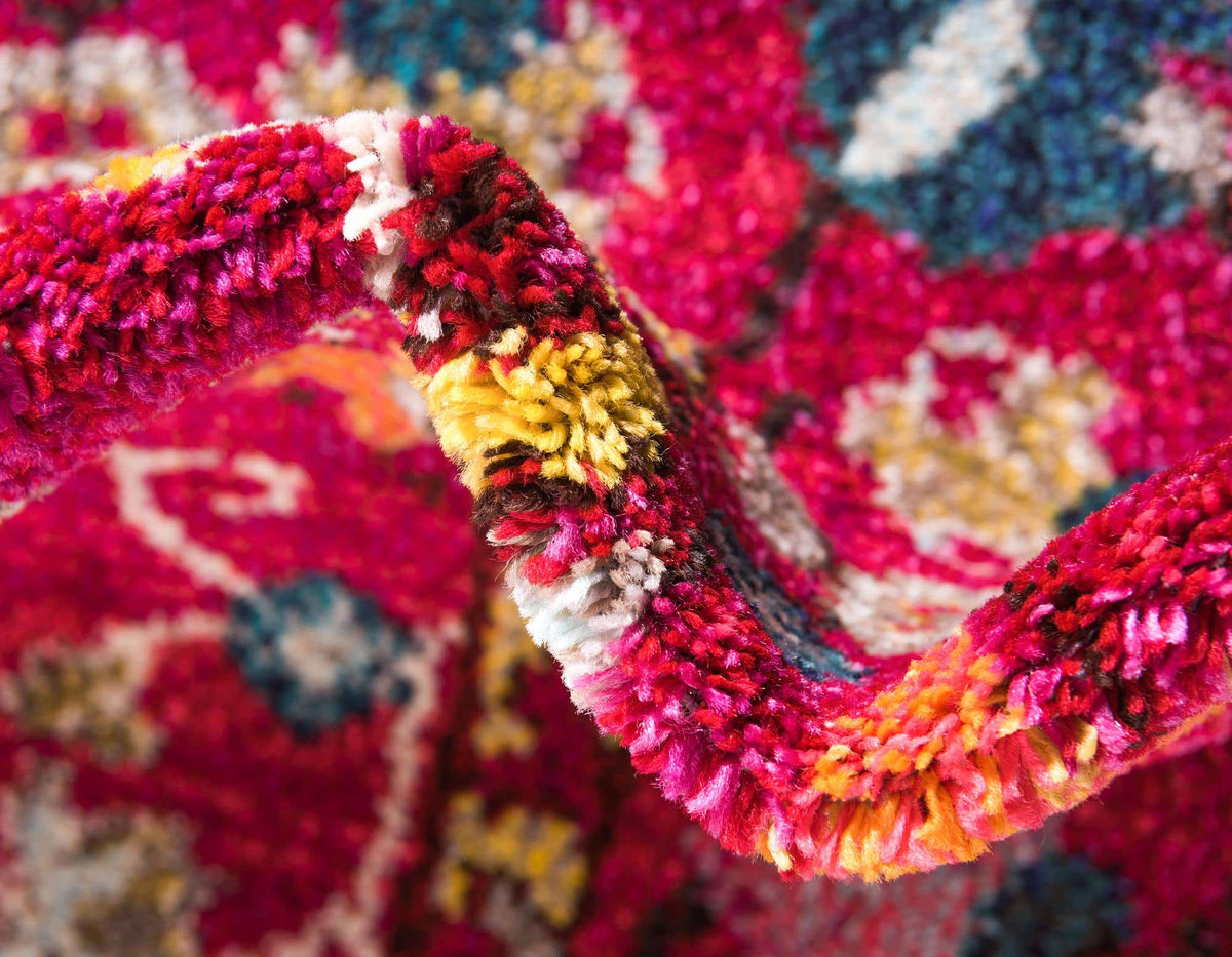 Rund Teppich Palazzo in Rosa von Hadorn™ - Lifestyle Image