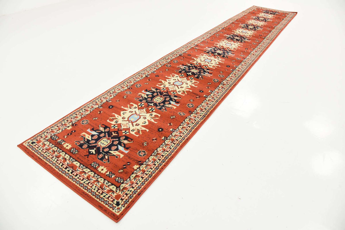 Läufer Teppich Heriz Design in Rot von Hadorn™ - Lifestyle Image