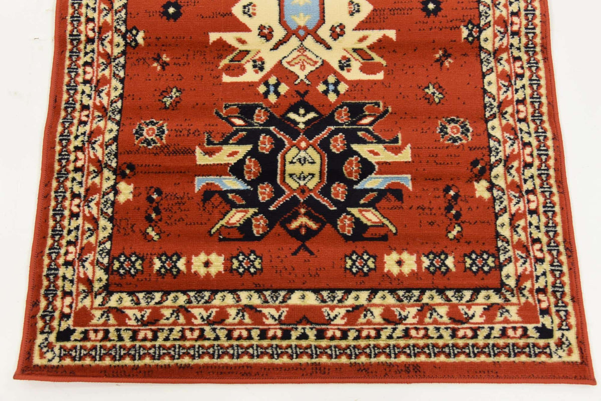 Läufer Teppich Heriz Design in Rot von Hadorn™ - Lifestyle Image