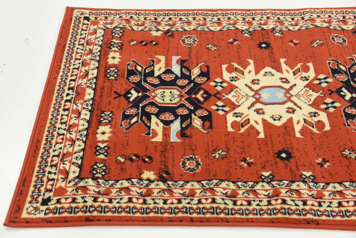 Läufer Teppich Heriz Design in Rot von Hadorn™ - Lifestyle Image