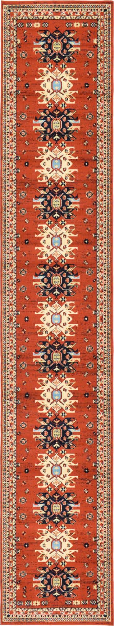 Läufer Teppich Heriz Design in Rot von Hadorn™ - Lifestyle Image