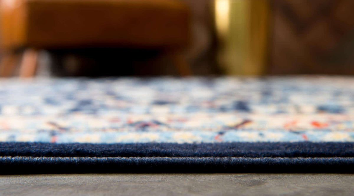 Rechteck Teppich Kashan Design in Blau von Hadorn™ - Lifestyle Image