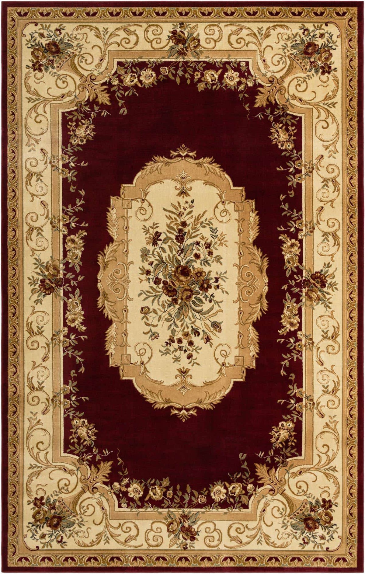 Rechteck Teppich Classic Aubusson in Rot von Hadorn™ - Lifestyle Image