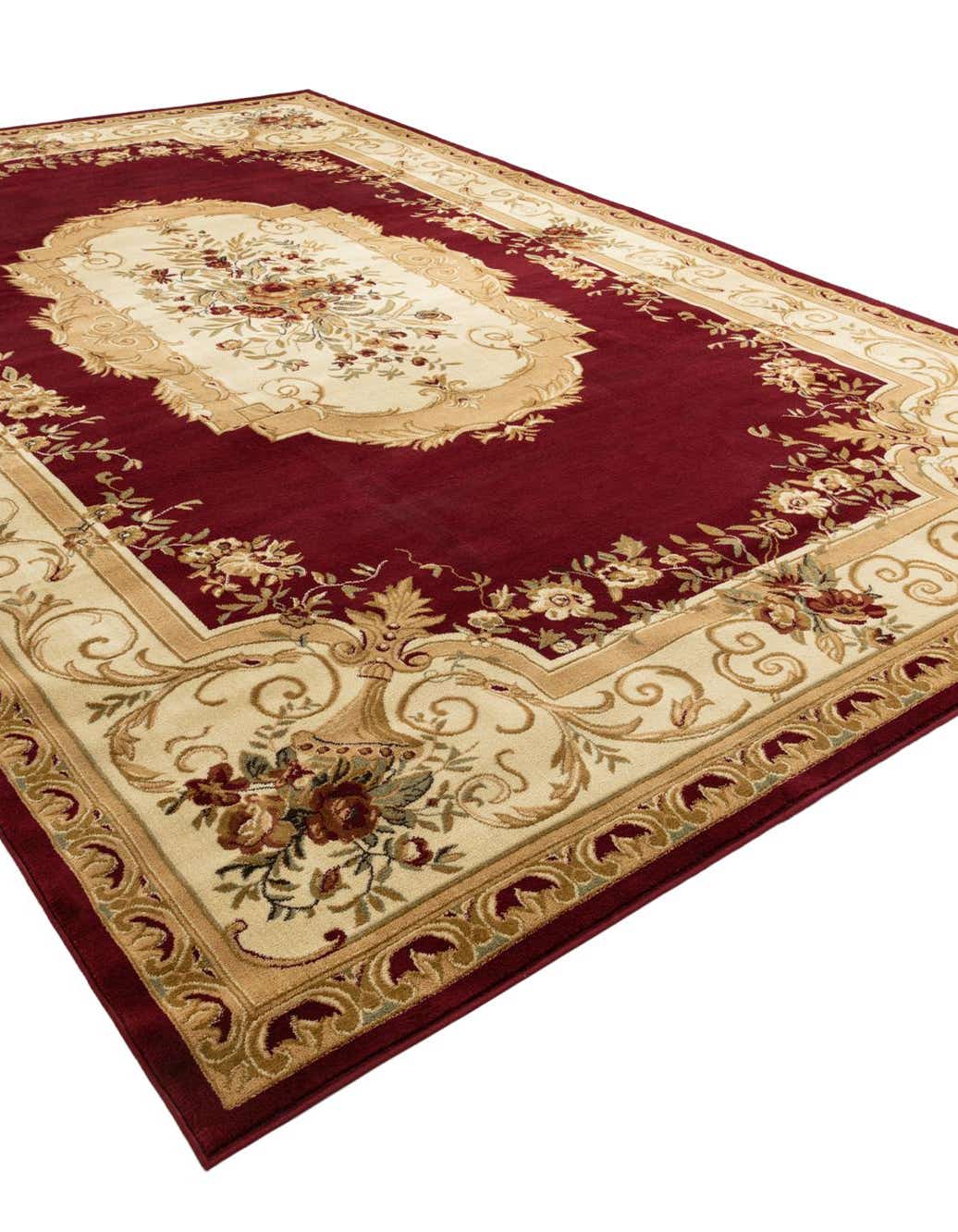 Rechteck Teppich Classic Aubusson in Rot von Hadorn™ - Lifestyle Image