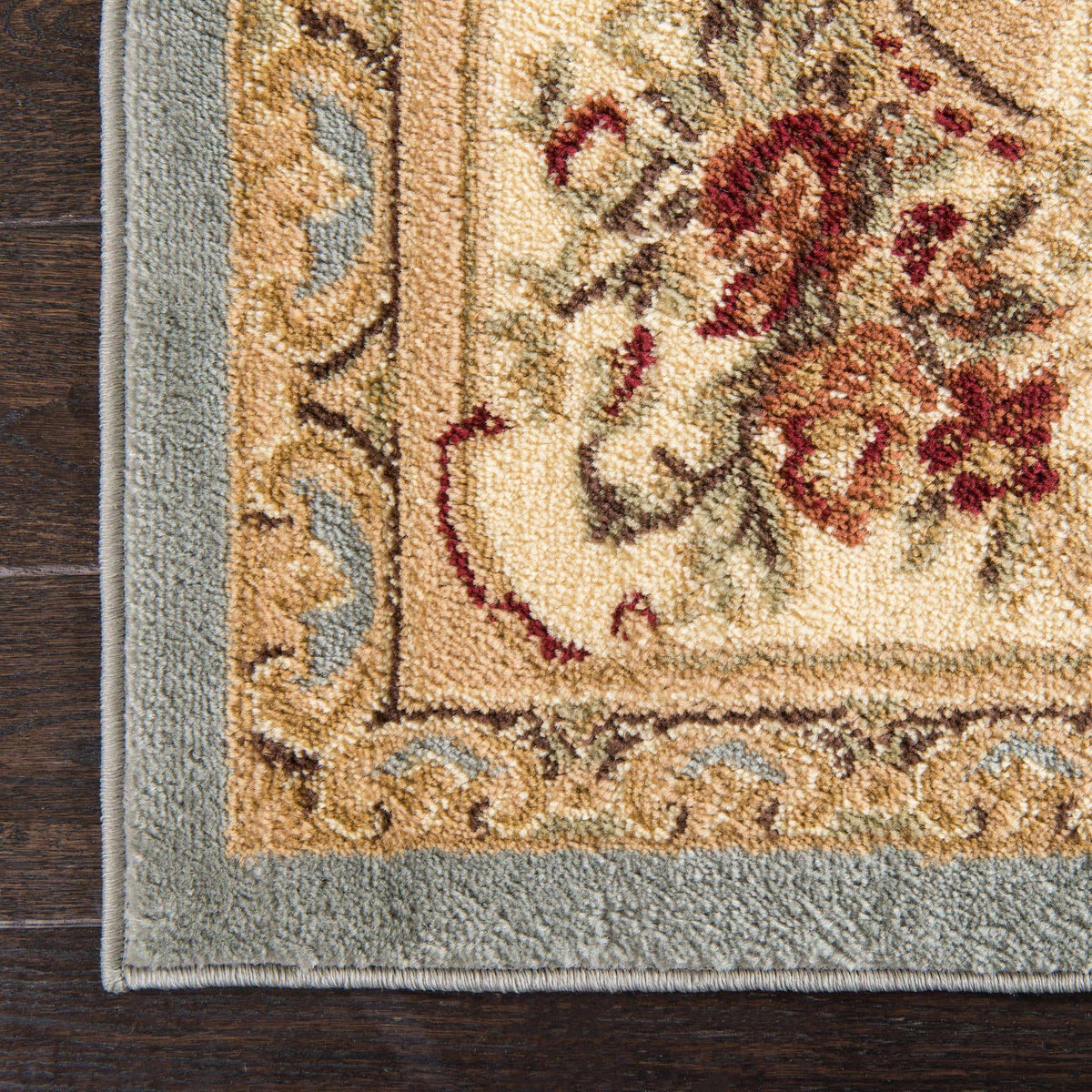 Rechteck Teppich Classic Aubusson in Hellblau von Hadorn™ - Lifestyle Image