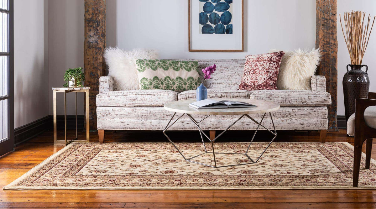 Rechteck Teppich Classic Agra in Creme von Hadorn™ - Lifestyle Image