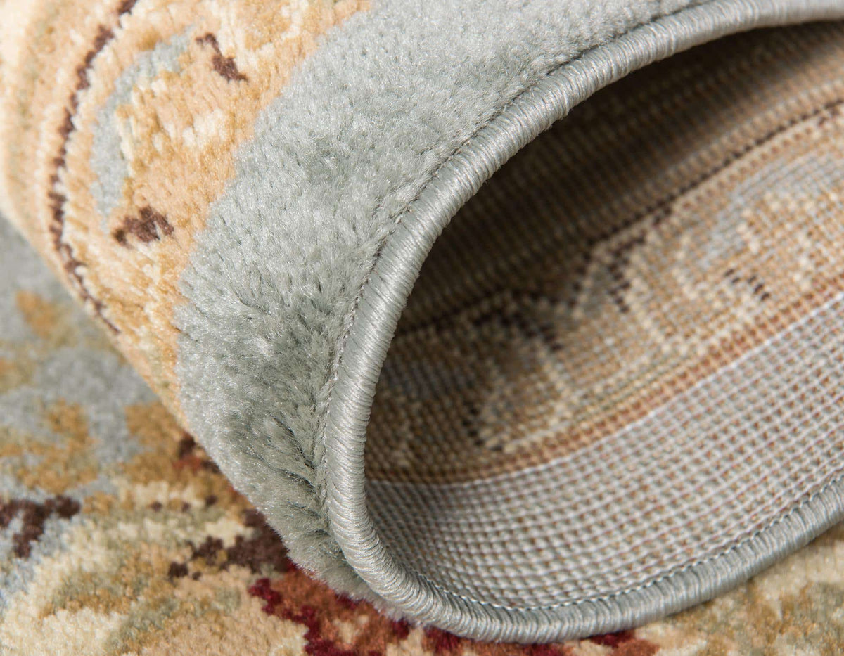 Rund Teppich Classic Aubusson in Hellblau von Hadorn™ - Lifestyle Image