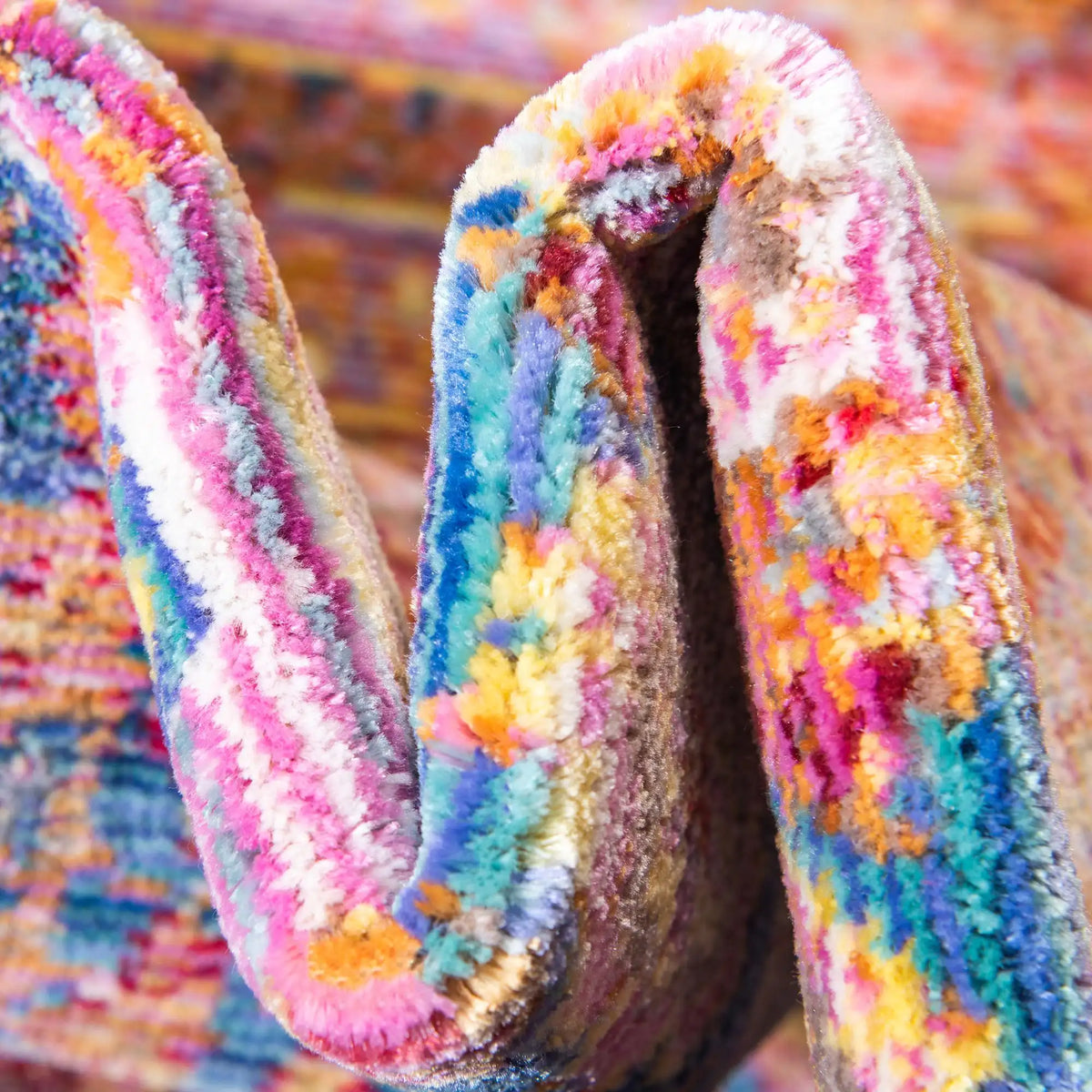 Rechteck Teppich Aqua in Rosa von Hadorn™ - Lifestyle Image