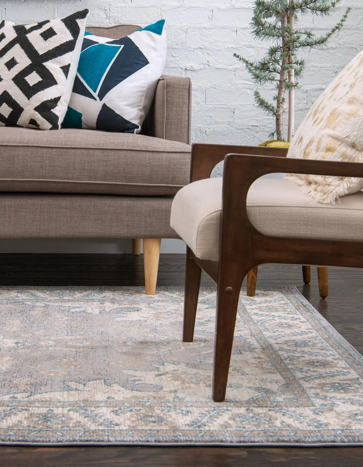 Rechteck Teppich Vienna in Grau von Hadorn™ - Lifestyle Image