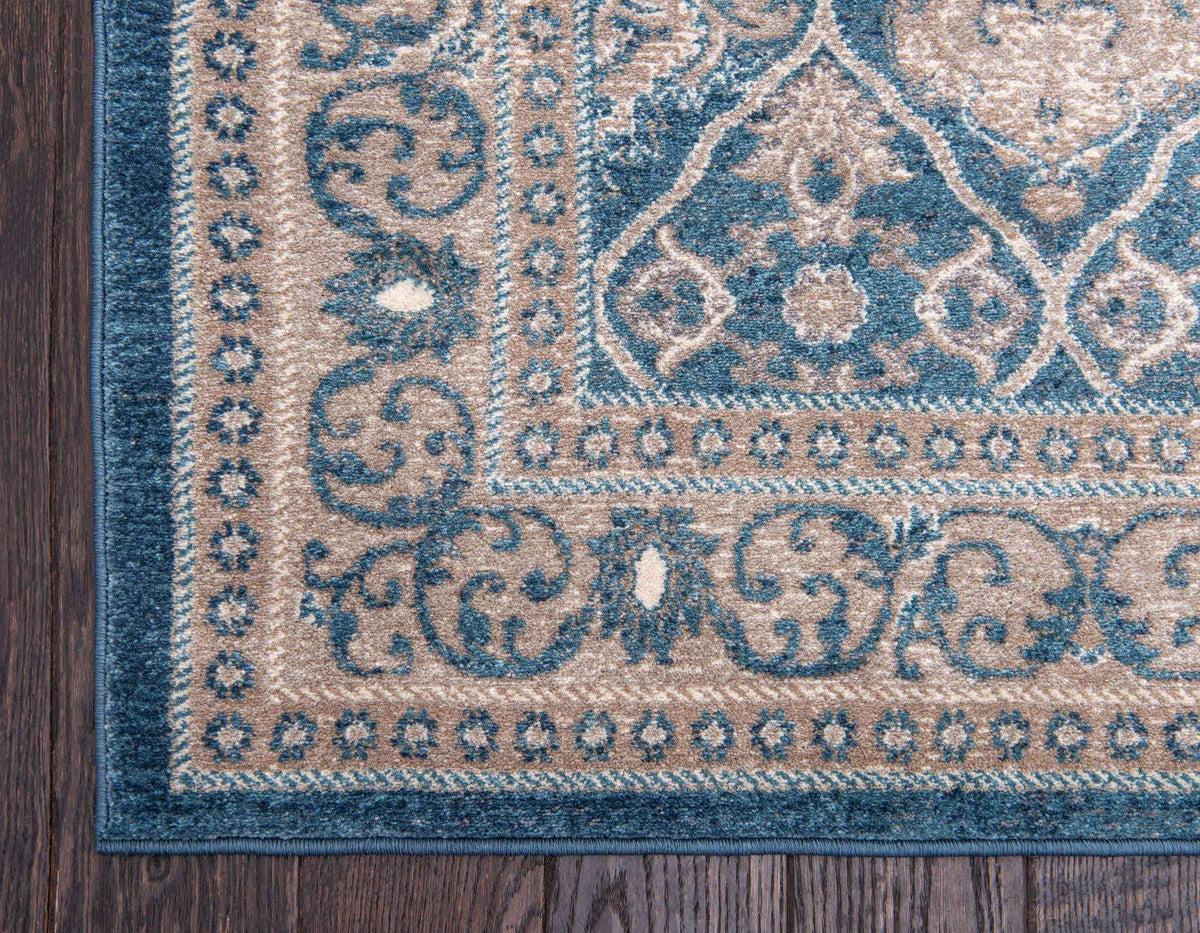 Rechteck Teppich Vienna in Hellblau von Hadorn™ - Lifestyle Image