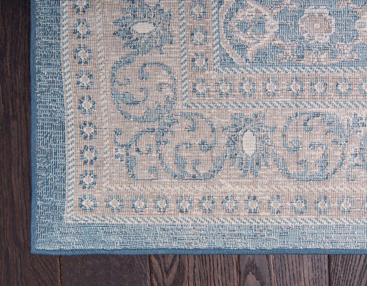 Rechteck Teppich Vienna in Hellblau von Hadorn™ - Lifestyle Image