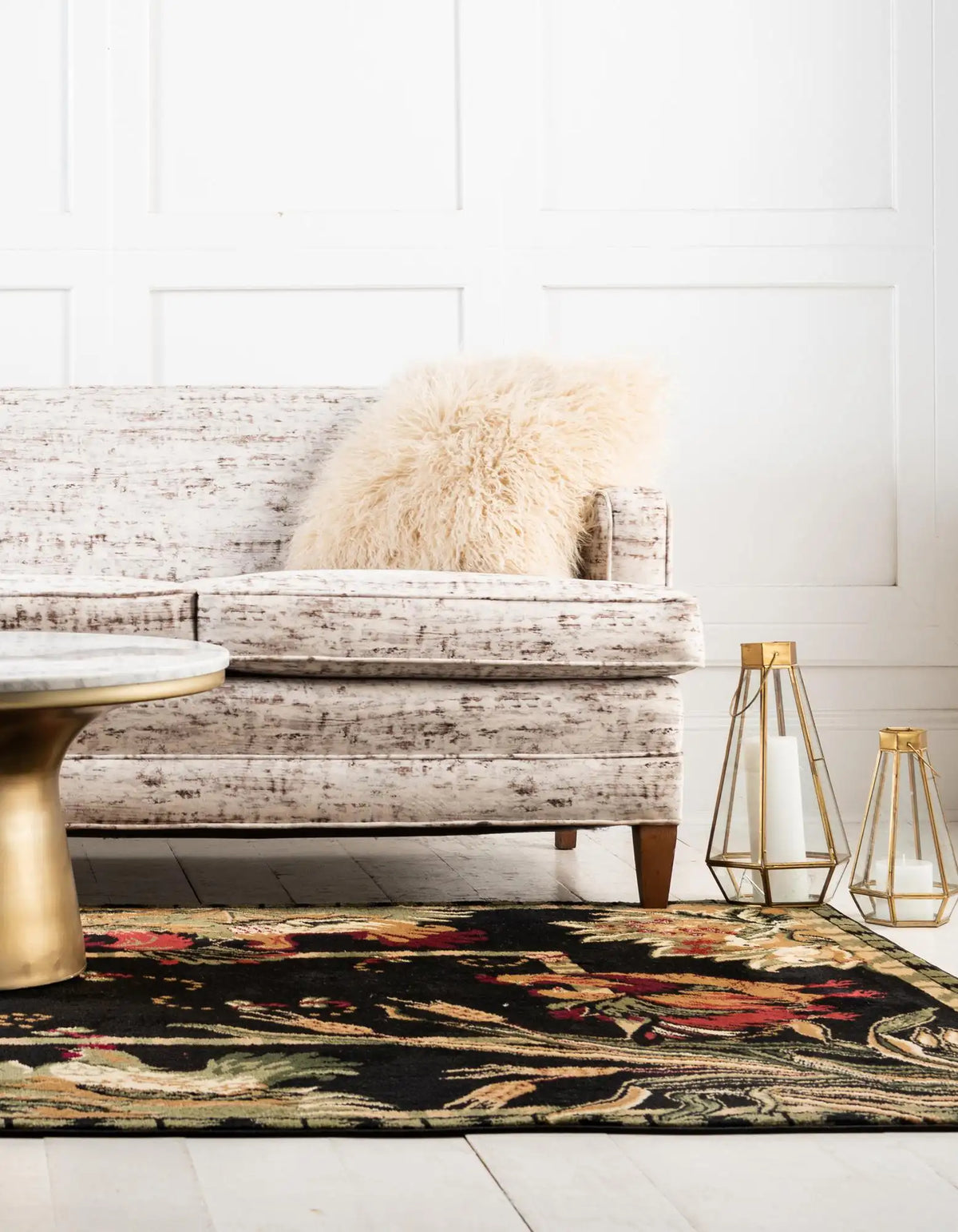 Rechteck Teppich Country in Schwarz von Hadorn™ - Lifestyle Image