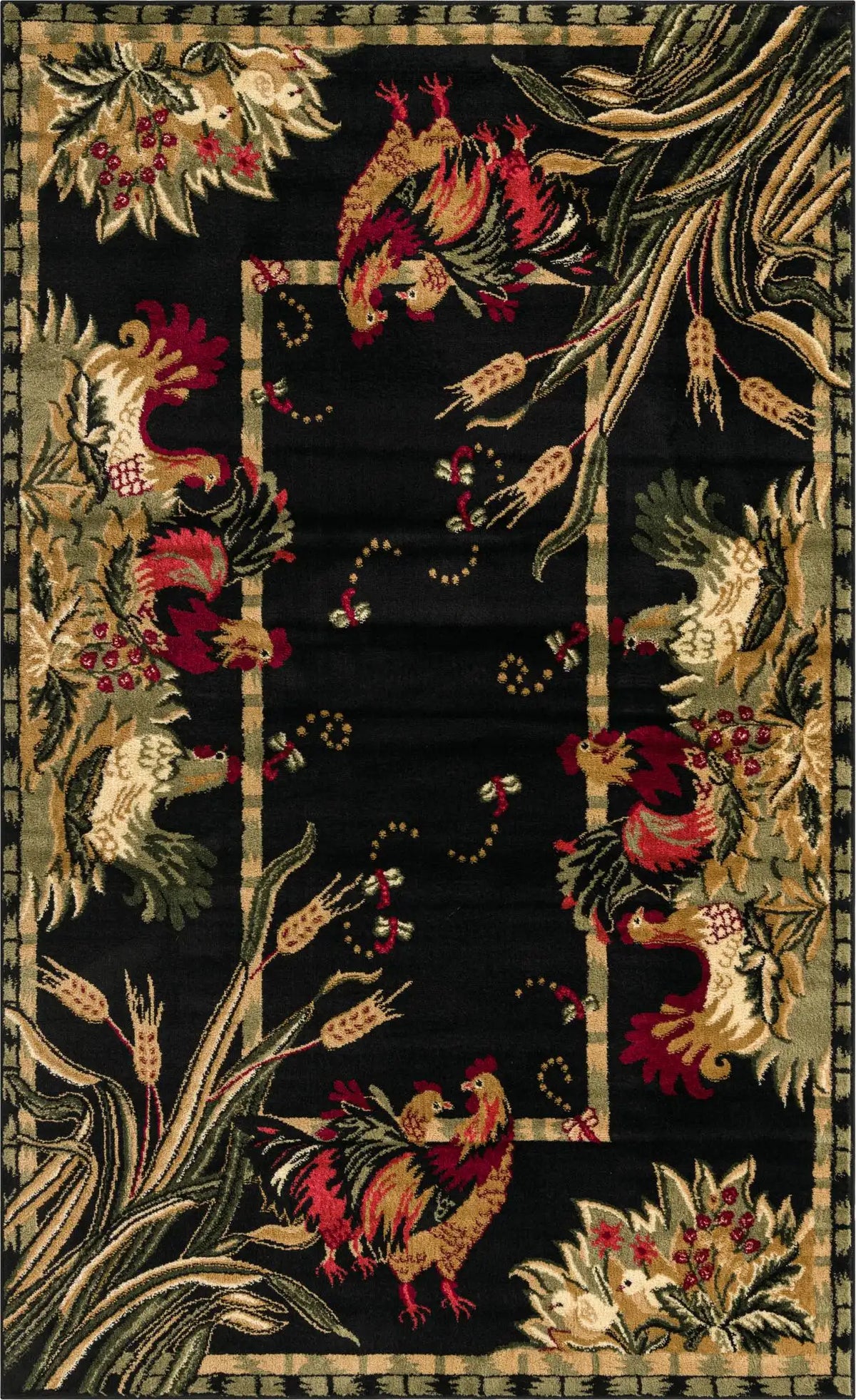 Rechteck Teppich Country in Schwarz von Hadorn™ - Lifestyle Image