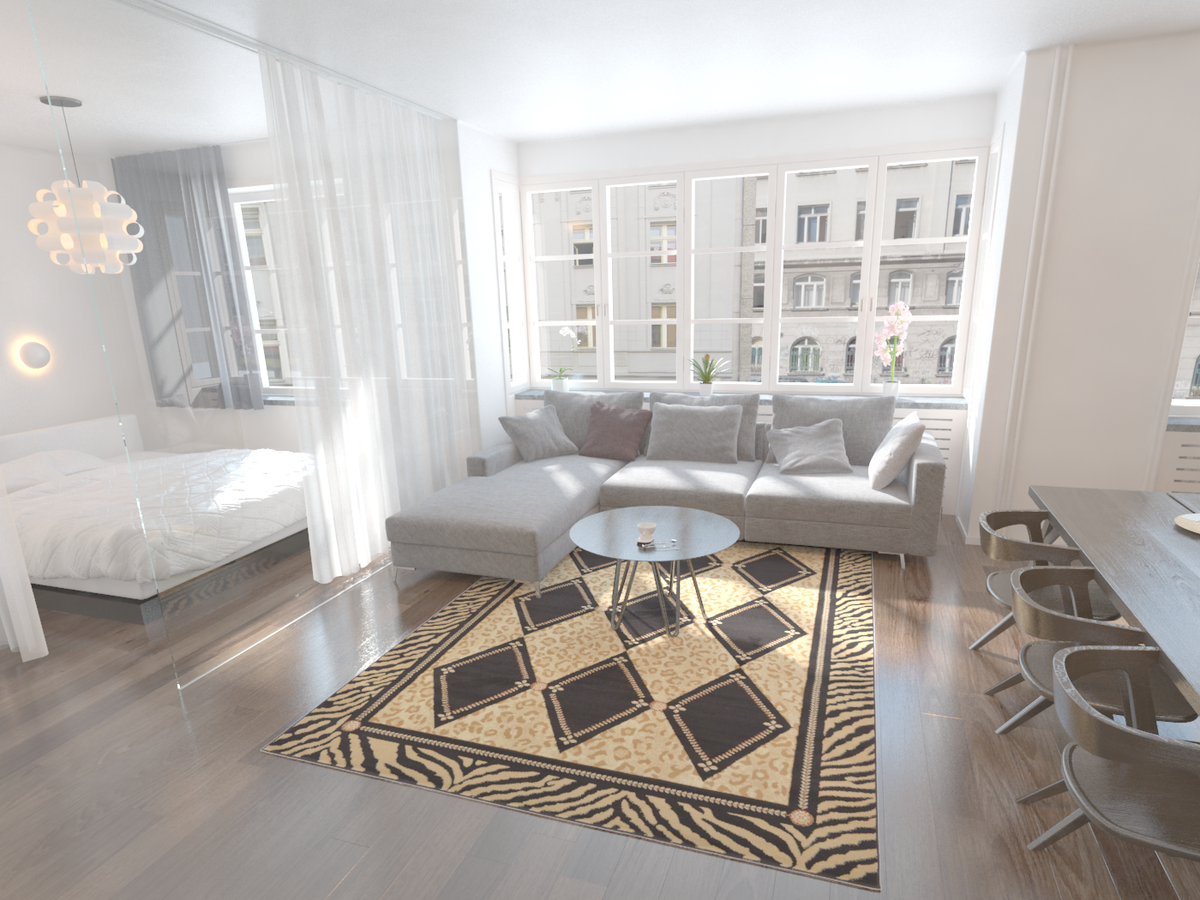 Rechteck Teppich Safari in Hellbraun von Hadorn™ - Lifestyle Image