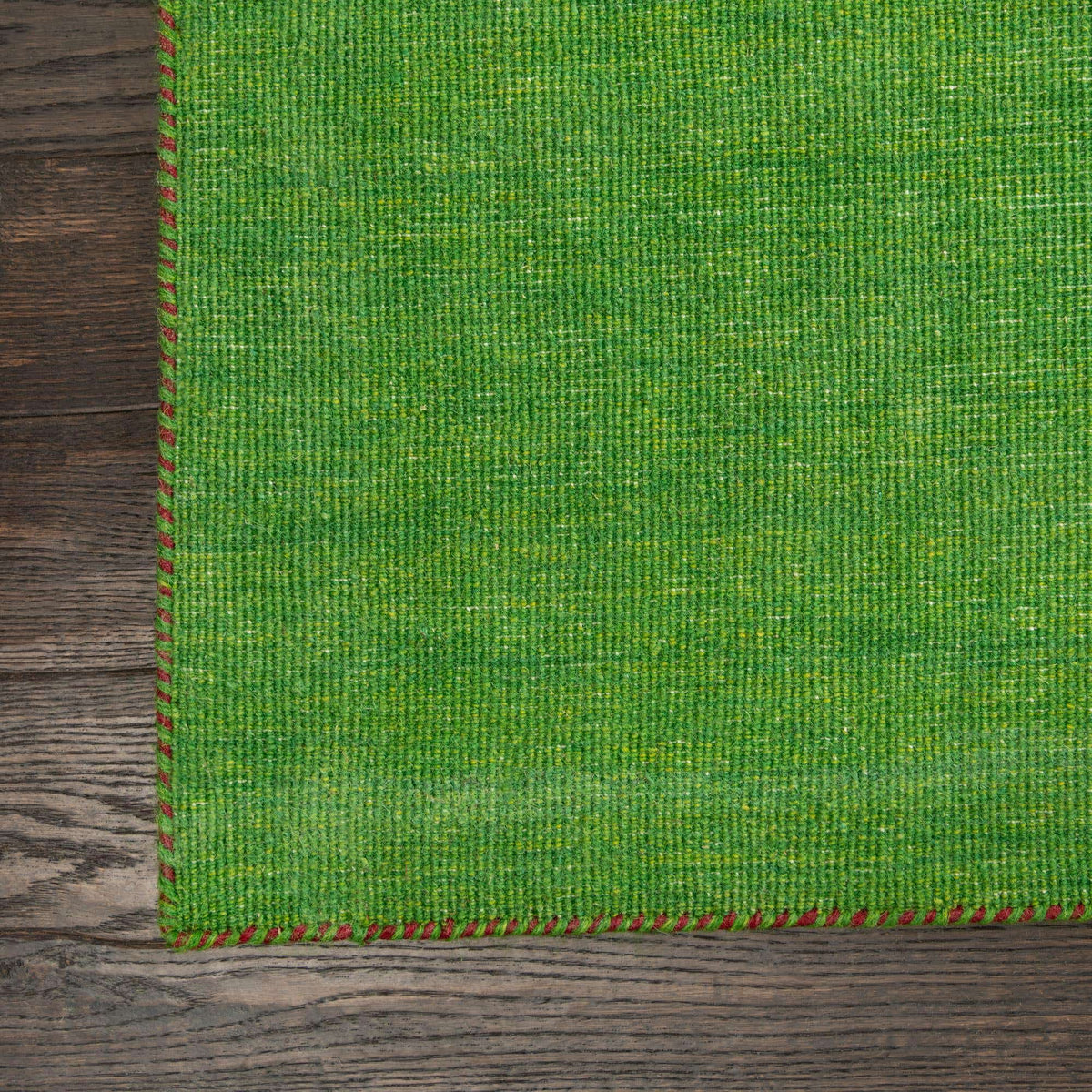 Wolle Teppich Solid Gabbeh in Hellgrün von Hadorn™ - Lifestyle Image