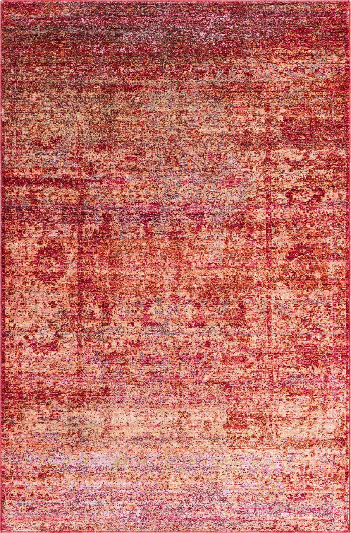 Rechteck Teppich Aqua in Rot von Hadorn™ - Lifestyle Image
