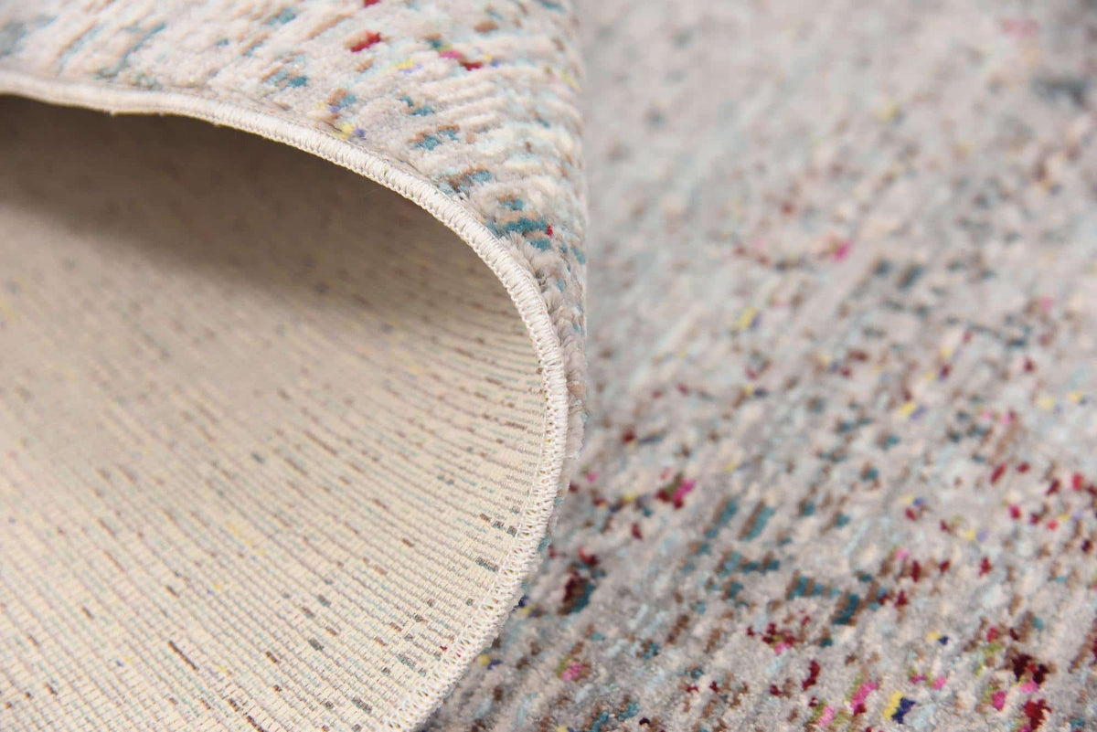 Quadratisch Teppich Aqua in Grau von Hadorn™ - Lifestyle Image