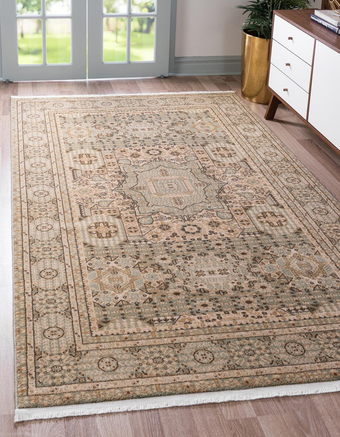 Rechteck Teppich Mamluk in Hellgrün von Hadorn™ - Lifestyle Image
