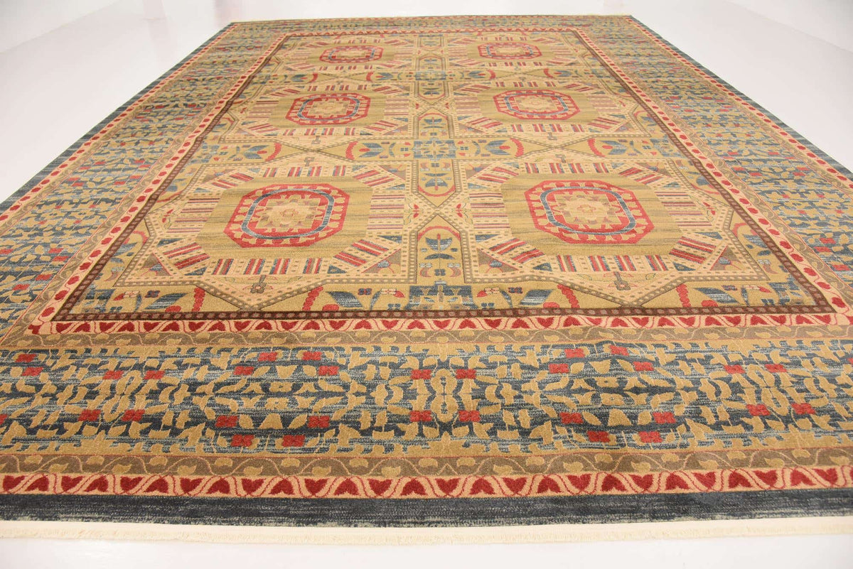 Rechteck Teppich Mamluk in Blau von Hadorn™ - Lifestyle Image
