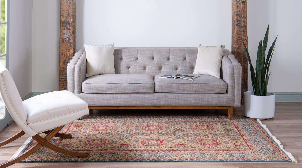 Rechteck Teppich Mamluk in Blau von Hadorn™ - Lifestyle Image