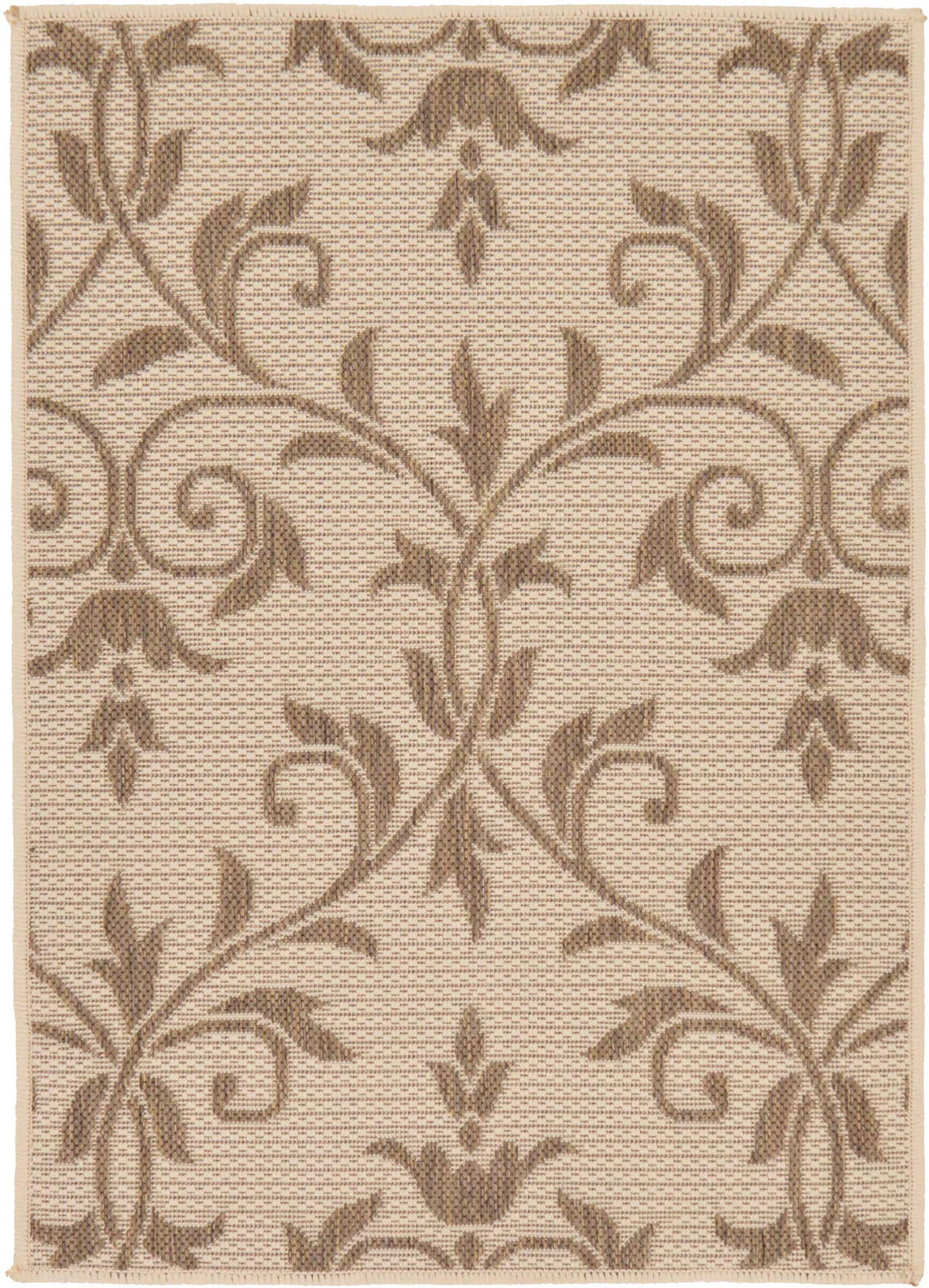 Rechteck Outdoor Teppich Outdoor Botanical in Beige von Hadorn™ - Lifestyle Image