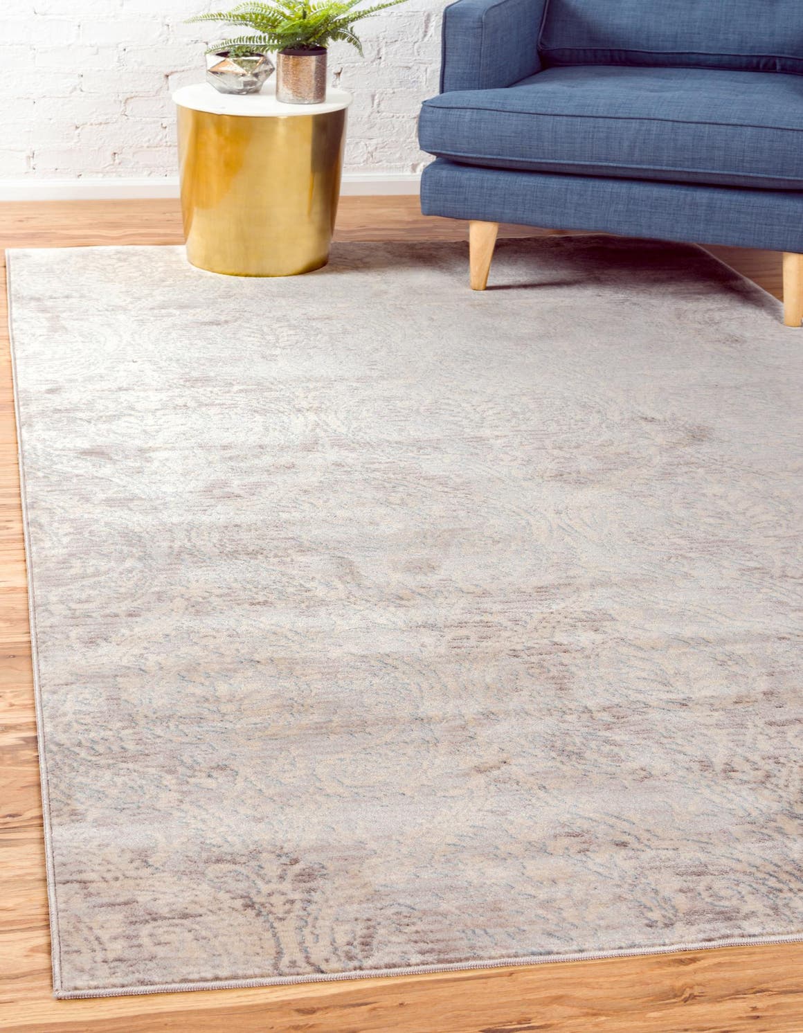 Rechteck Teppich Restoration in Grau von Hadorn™ - Lifestyle Image