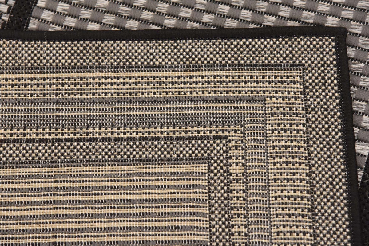 Läufer Outdoor Teppich Outdoor Border in Grau von Hadorn™ - Lifestyle Image