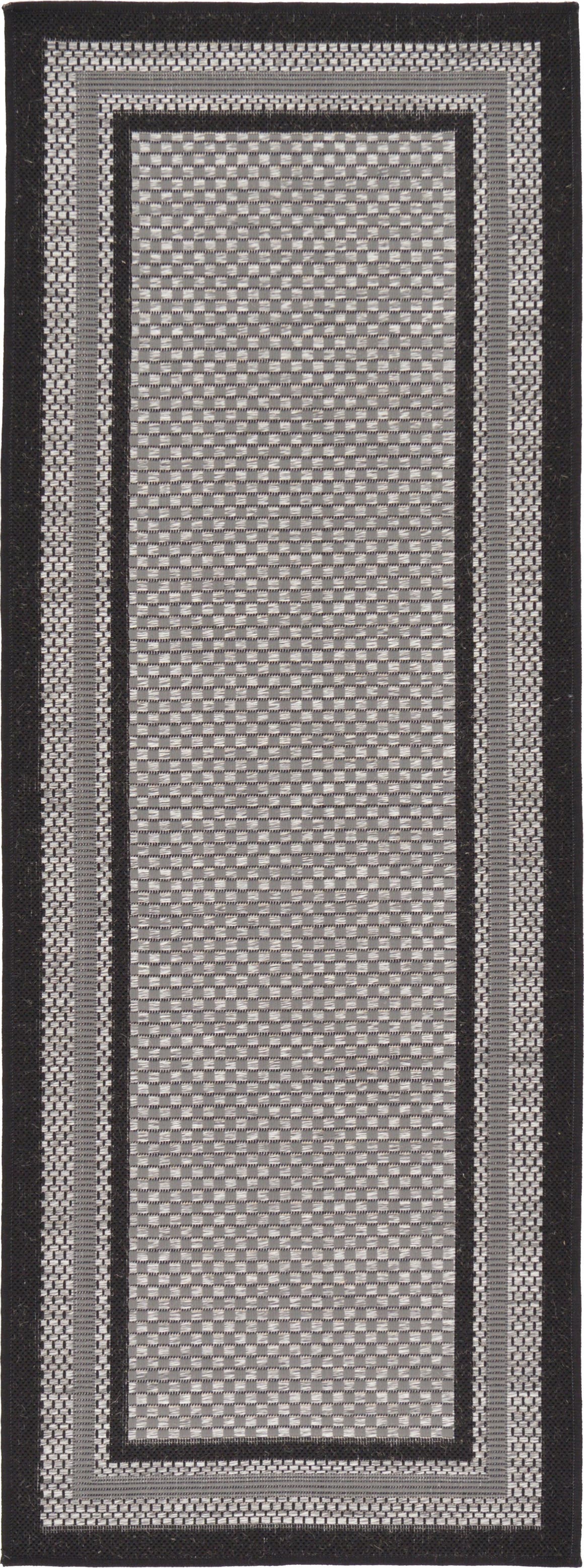 Läufer Outdoor Teppich Outdoor Border in Grau von Hadorn™ - Lifestyle Image