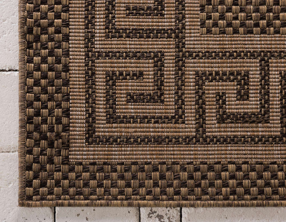 Läufer Outdoor Teppich Outdoor Border in Braun von Hadorn™ - Lifestyle Image