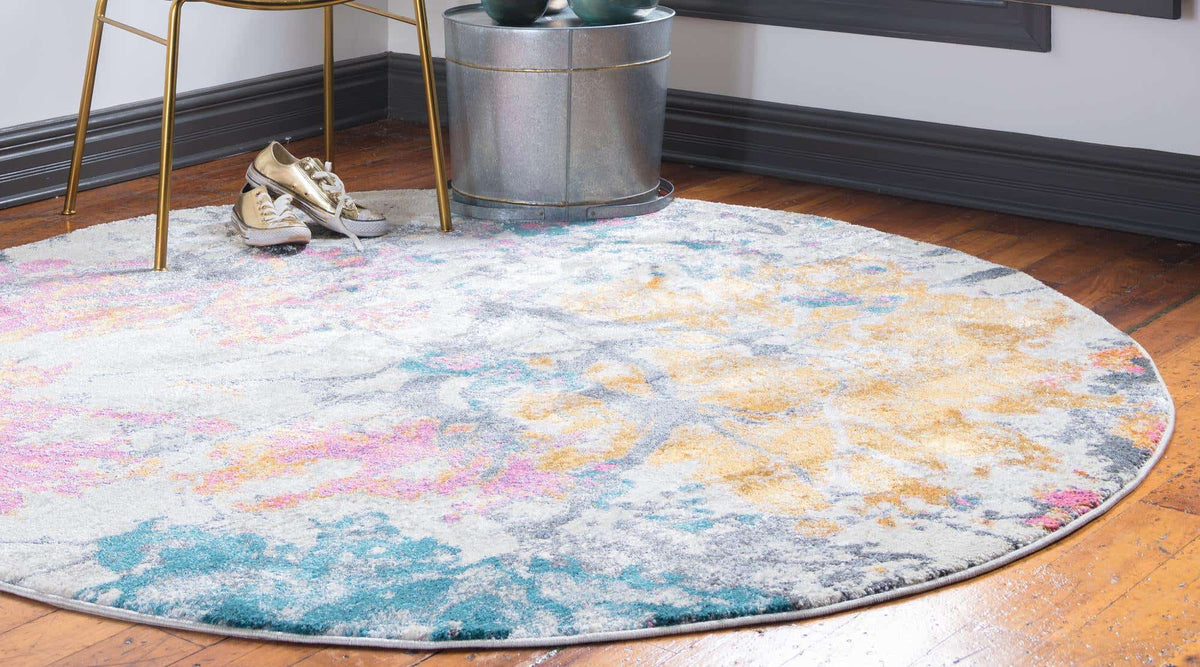 Rund Teppich Aria in Beige von Hadorn™ - Lifestyle Image