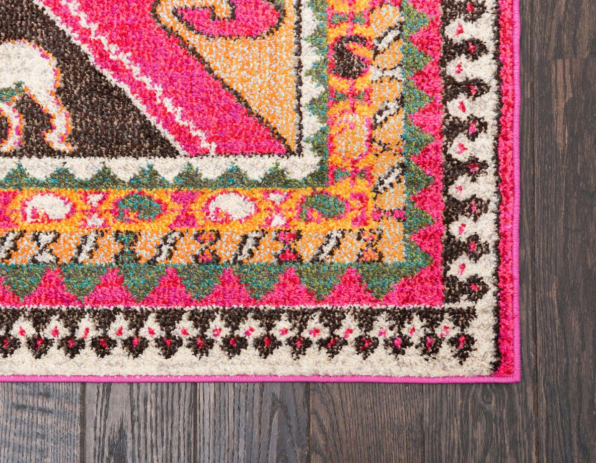Rechteck Teppich Santa Fe in Rosa von Hadorn™ - Lifestyle Image