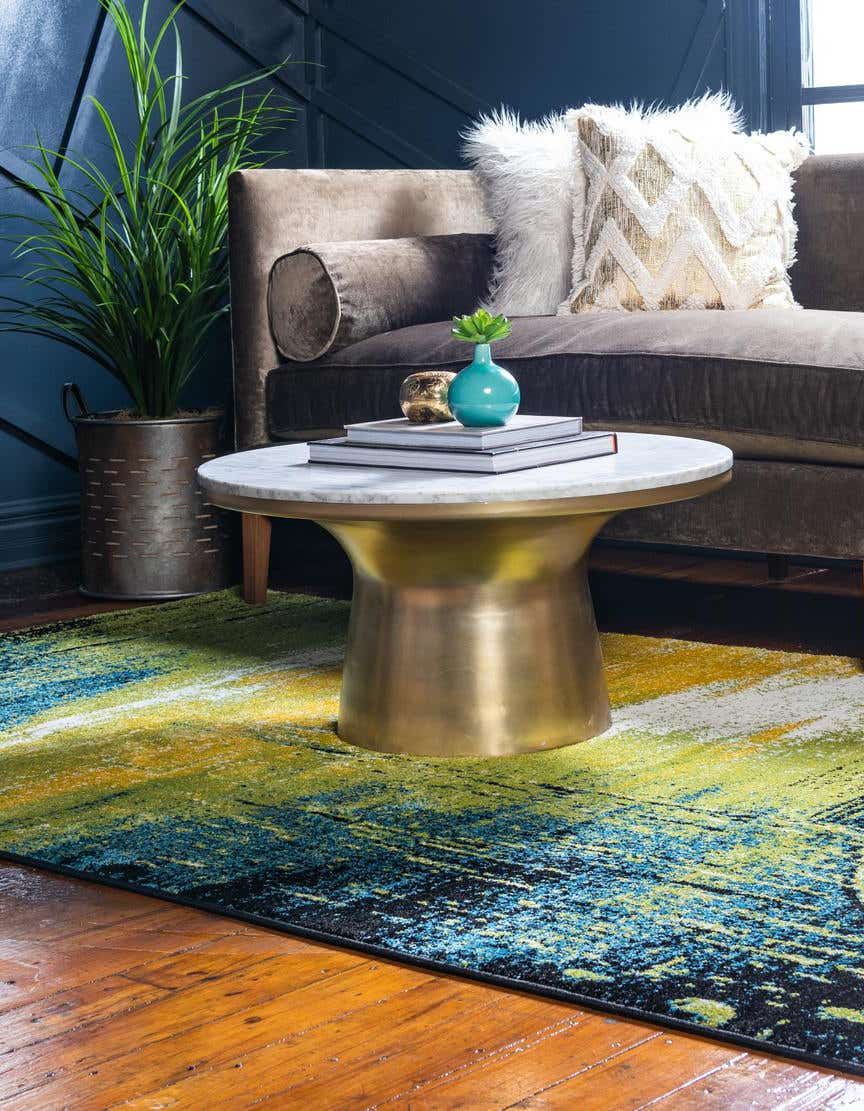Rechteck Teppich Florence in Hellgrün von Hadorn™ - Lifestyle Image
